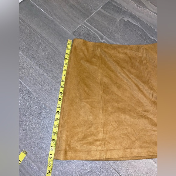 Esprit Suede Tan Brown 70s style skirt - Picture 8 of 8